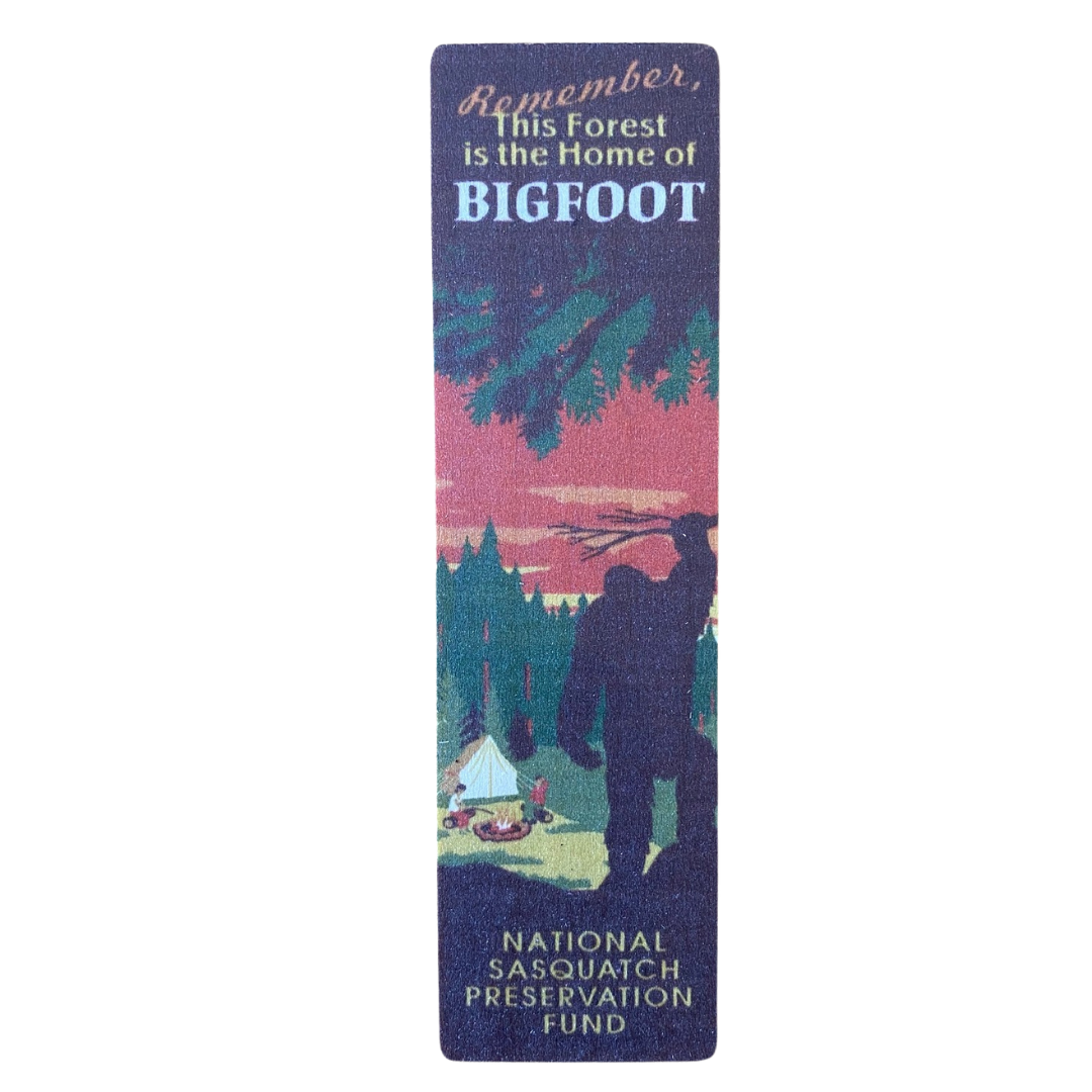 Home of Bigfoot Wooden Bookmark