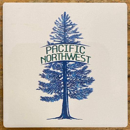 Pacific Northwest - Blue Spruce Tree Coaster