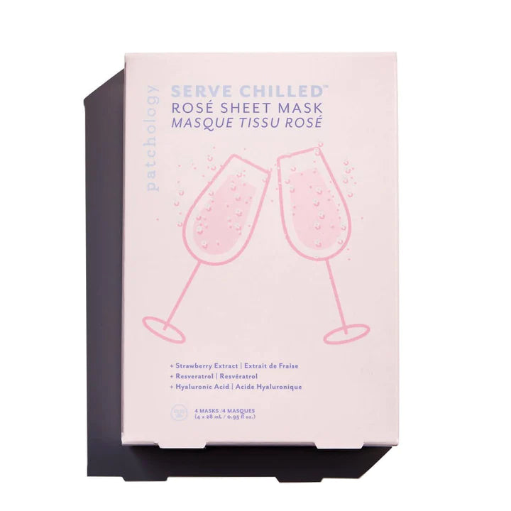 Serve Chilled Rose Sheet Mask - 4 pack