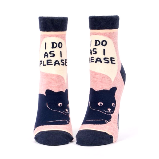 I Do As I Please Ankle Socks