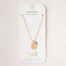 Load image into Gallery viewer, Intention Charm Necklace - Amethyst / Gold
