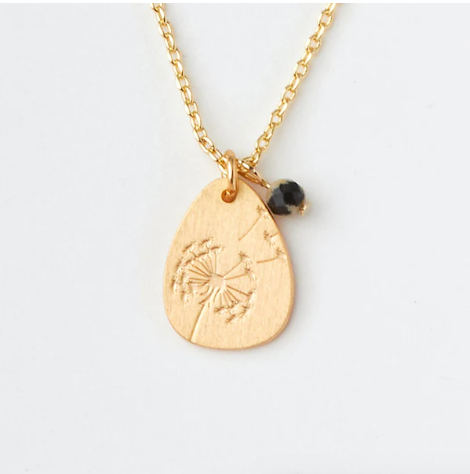 Intention Charm Necklace - Dalmatian / Gold