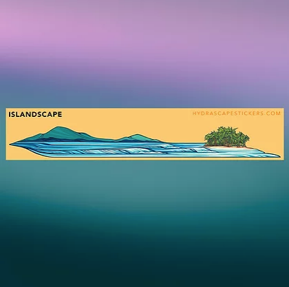 Hydrascape Miniscape Sticker - Islandscape