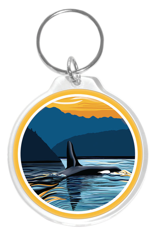 Orca - Evening Swim Keychain