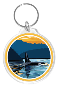 Orca - Evening Swim Keychain