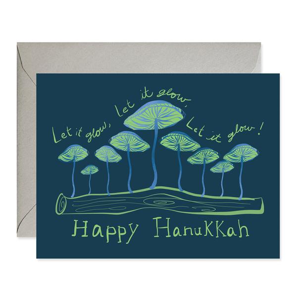 Let it Glow Hanukkah Card