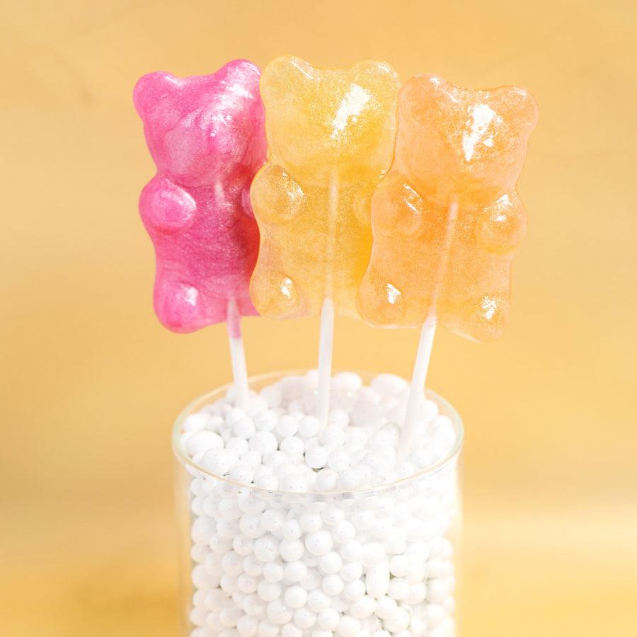 L&P Shimmer Bear Lollipop - Assorted