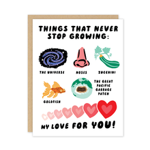 Load image into Gallery viewer, Love Never Stops Growing Friendship Card

