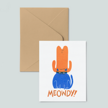 Load image into Gallery viewer, Meowdy Cat Card
