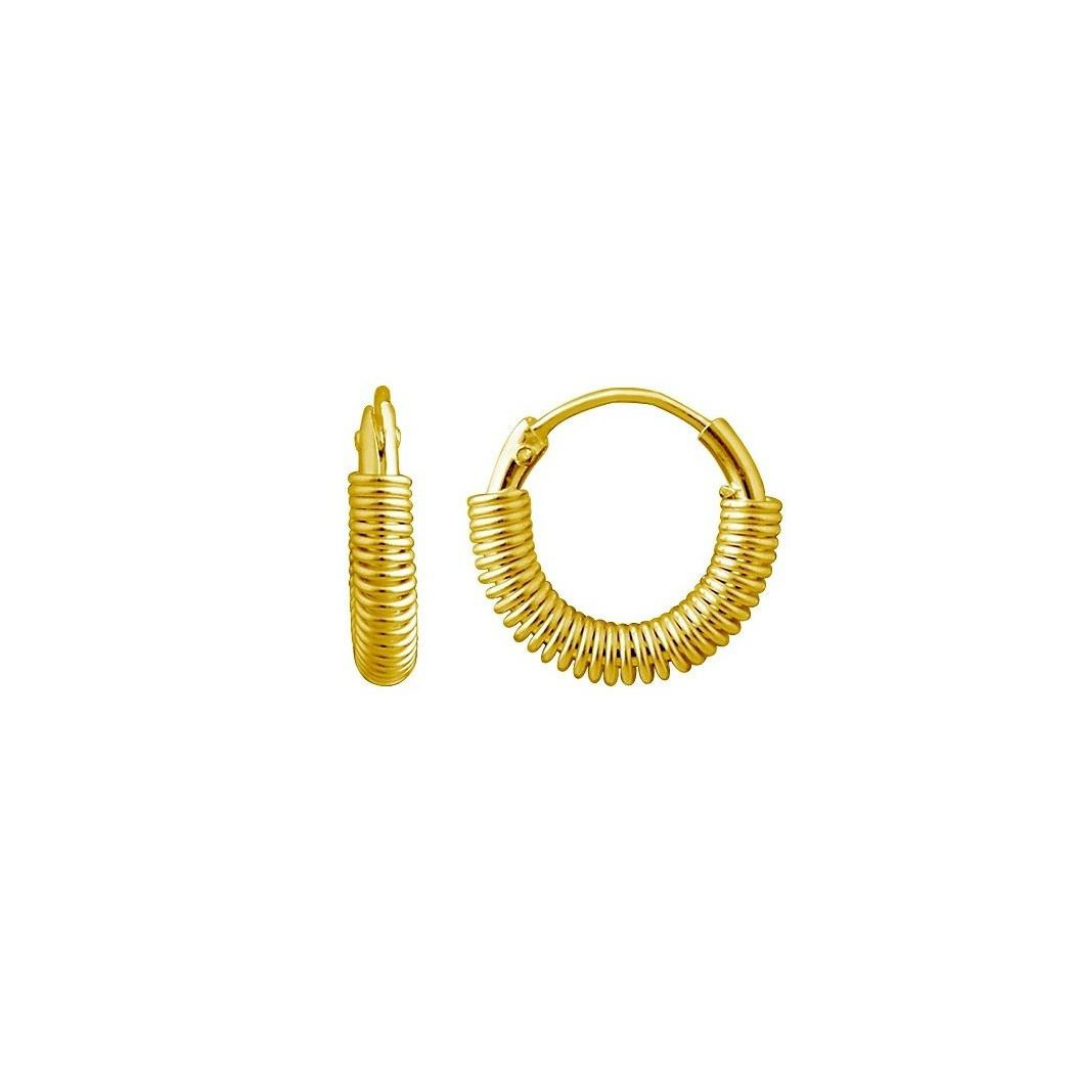 Mini Coil Hoop-Gold