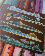 Load image into Gallery viewer, Hydrascape Miniscape Sticker - Riverscape
