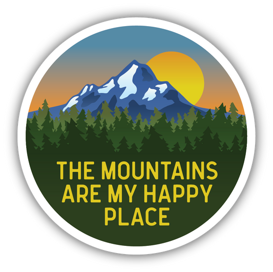 Mountain Happy Place Sticker