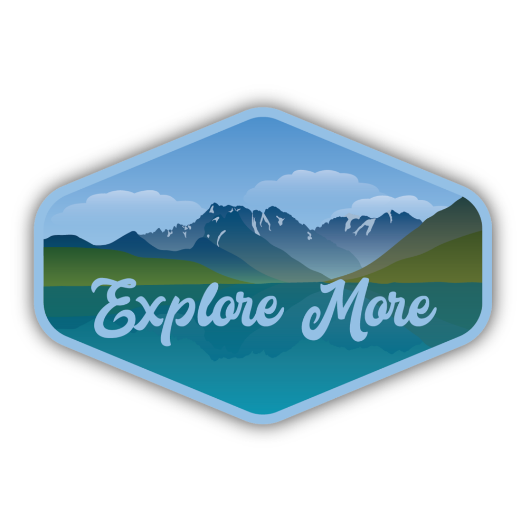 Mountain Panorama Sticker
