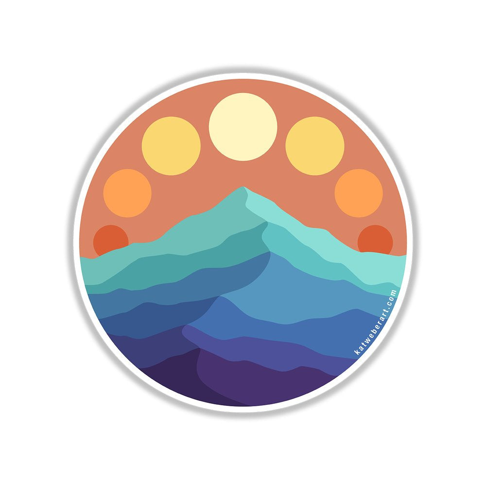 Mountainscape Sticker