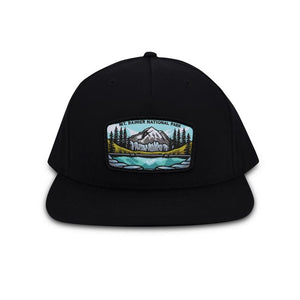Mt. Rainier NP Snapback - Black