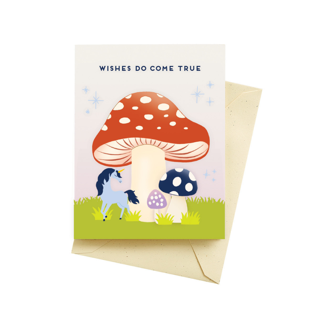Mushroom Wishes Birthday