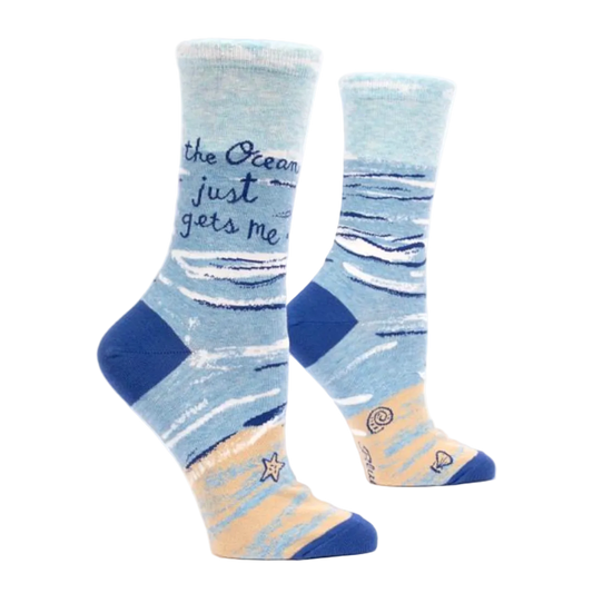 Ocean Gets Me Crew Socks