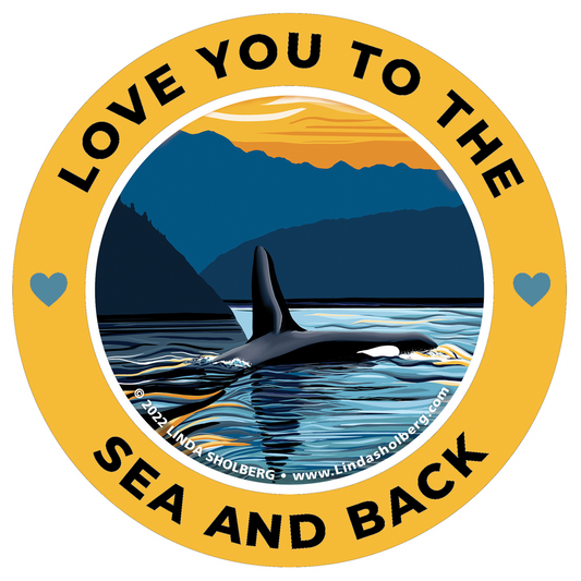 Orca - Evening Swim Sticker