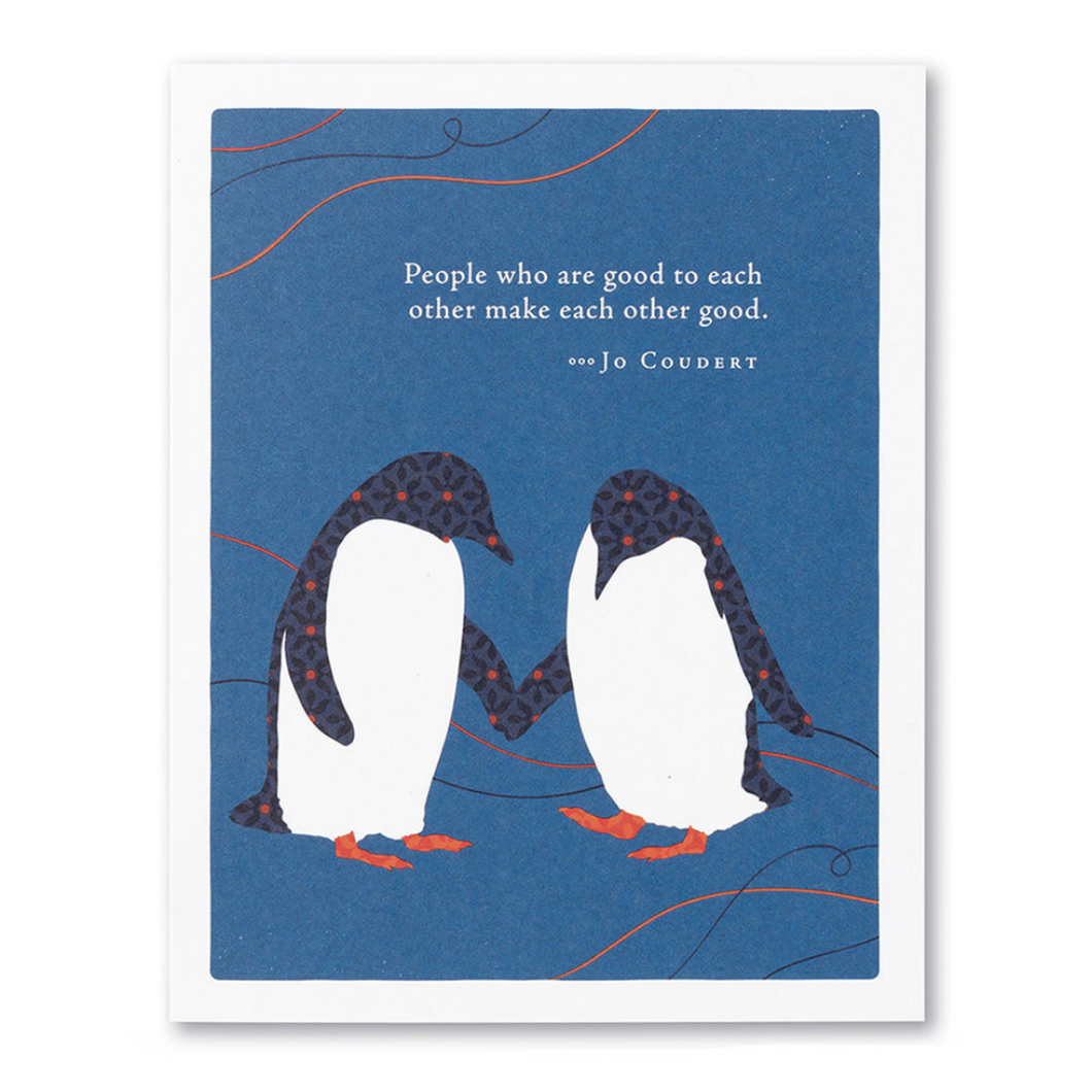 PG Card - People Who Are Good To Each Other