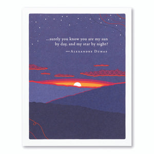 PG Card - Surely You Know You Are My Sun By Day