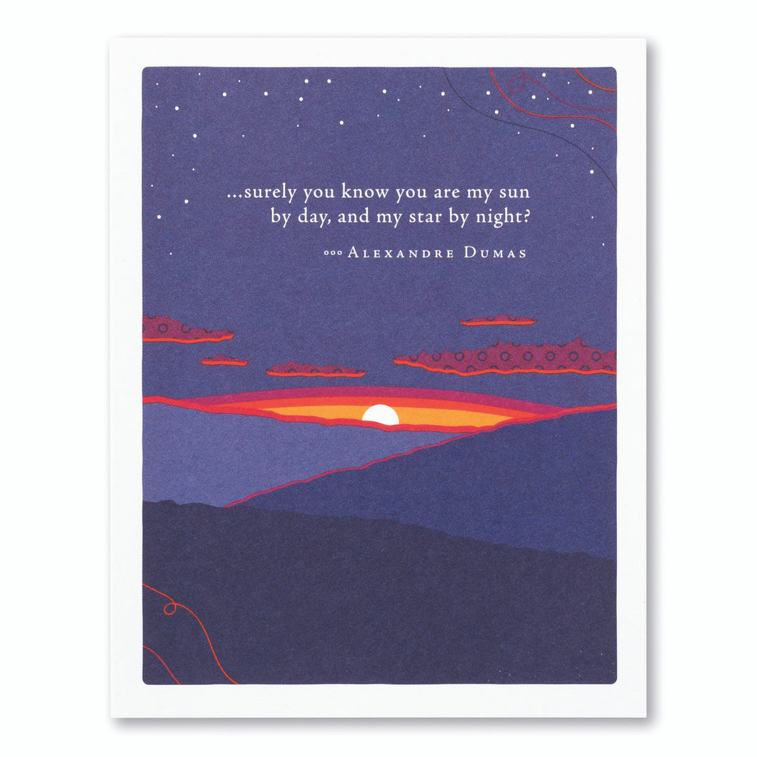 PG Card - Surely You Know You Are My Sun By Day
