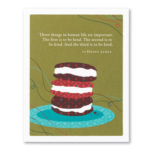 PG Card - Three Things In Human Life Are Important