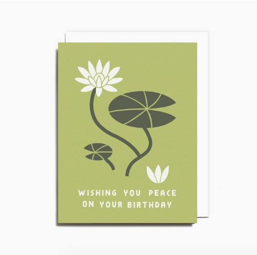 Peace on Your Birthday Card