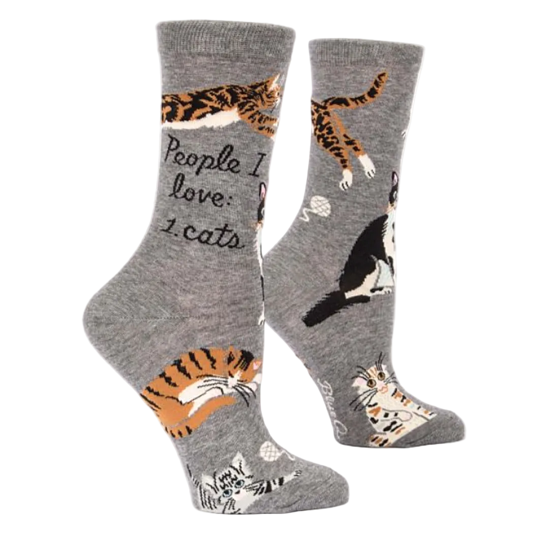 People I Love: Cats Crew Socks