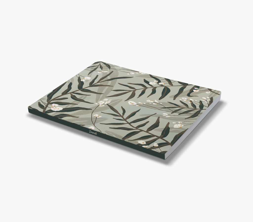 Plant Pattern Large Layflat Notebook-Lined