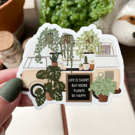 Plant Camper Van Sticker