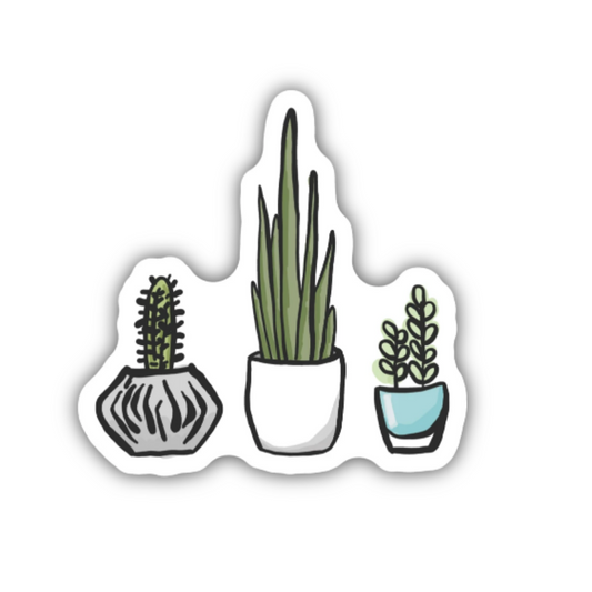 Potted Plants/ Large Printed Sticker