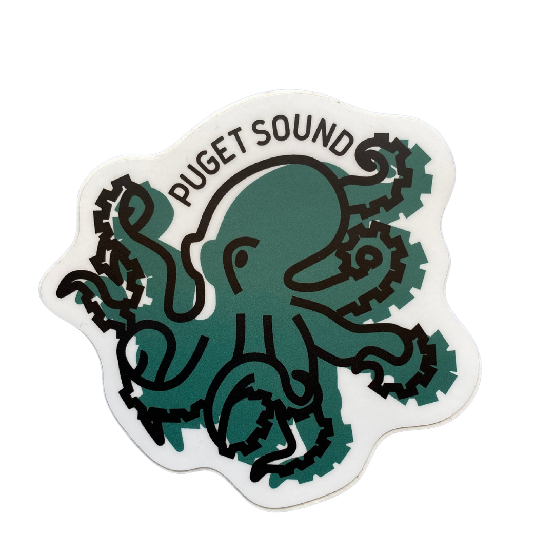 Puget Sound Octopus ND Printed Sticker