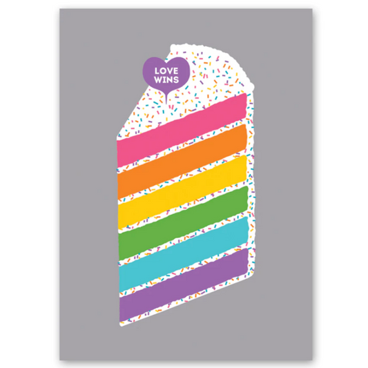 Rainbow Cake Card