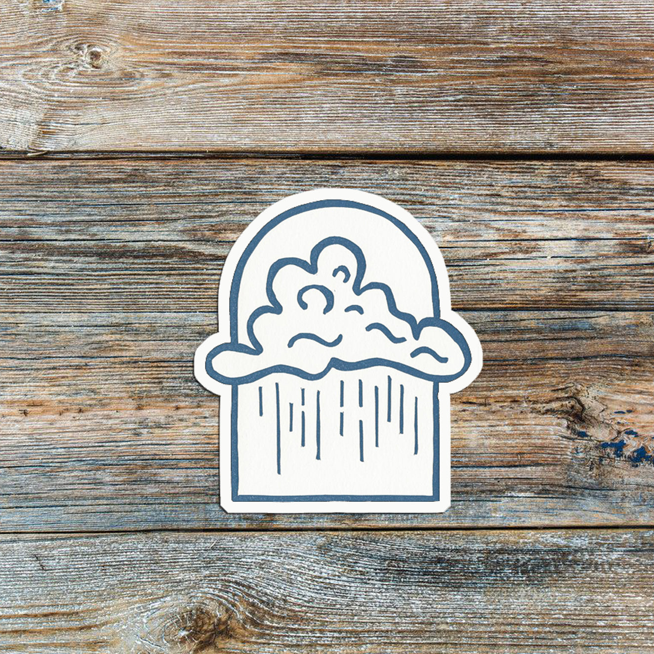 Rainy Days Vinyl Sticker