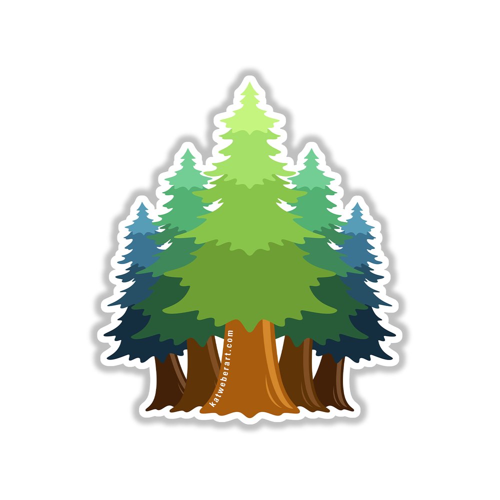 Redwood Sticker