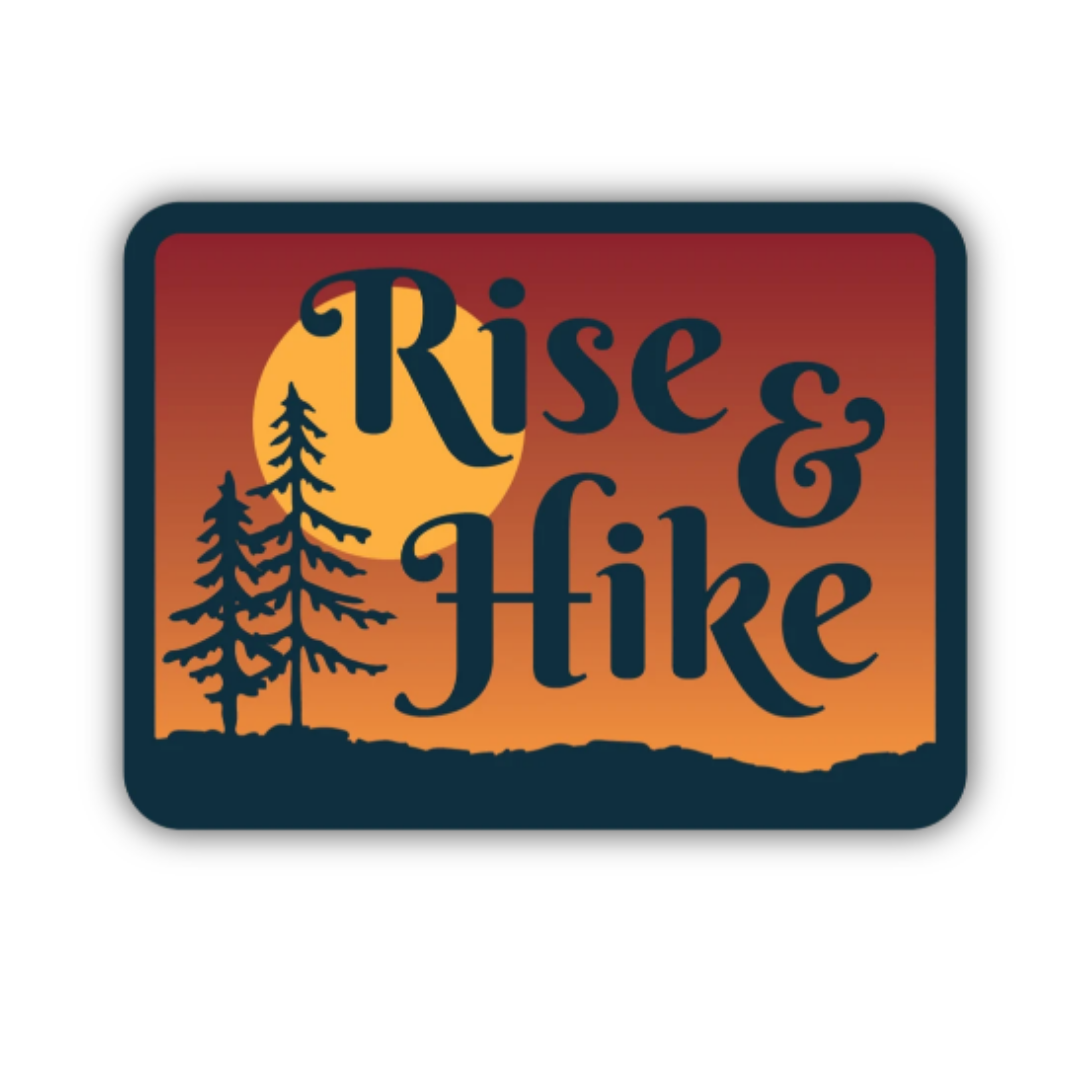 Rise & Hike Sticker