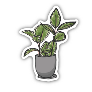Rubber Plant/Large Printed Sticker