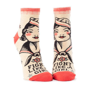 Fight Like a Girl Ankle Socks