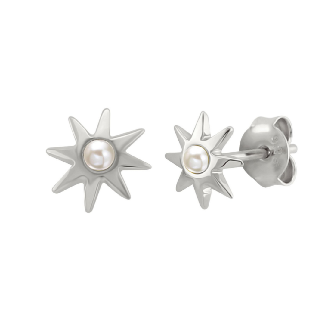 SV Sun Phrase Stud Earrings