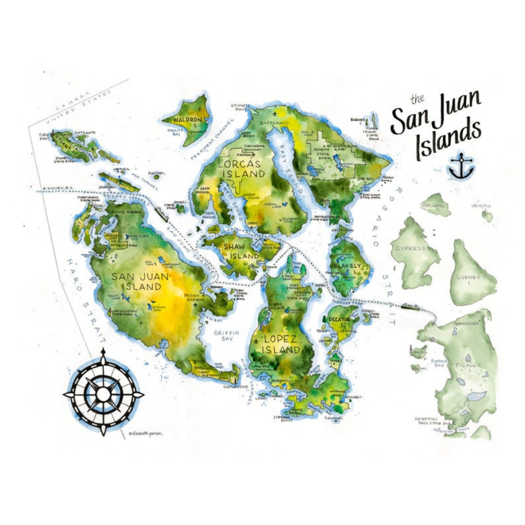 San Juan Islands Print