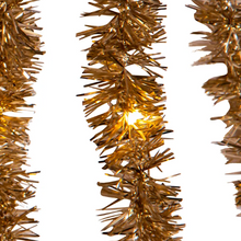 Load image into Gallery viewer, 100-Light Champagne Tinsel With Warm White Superbright Cascade Lights
