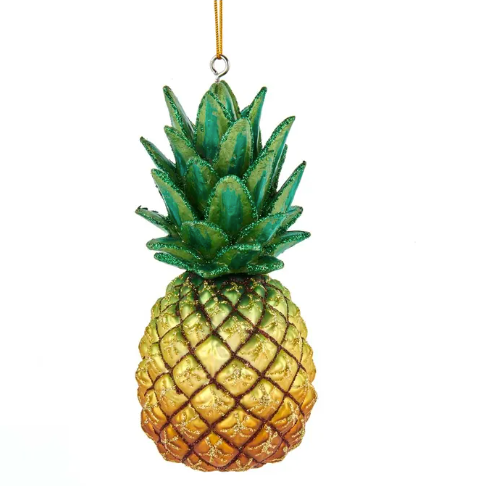 Noble Gems™ Pineapple Glass Ornament