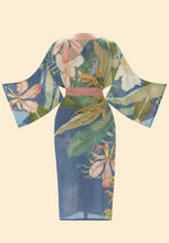 Load image into Gallery viewer, Kimono Gown - Tropics Indigo
