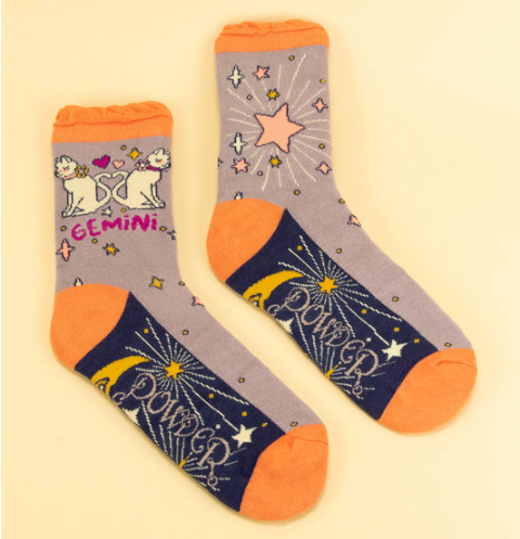 Gemini Zodiac Ankle Socks
