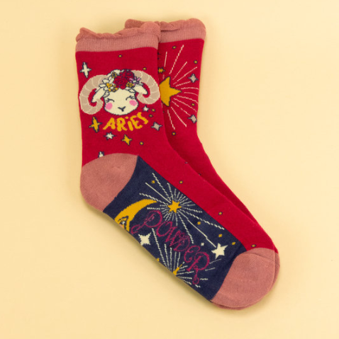 Aries Zodiac Ankle Socks