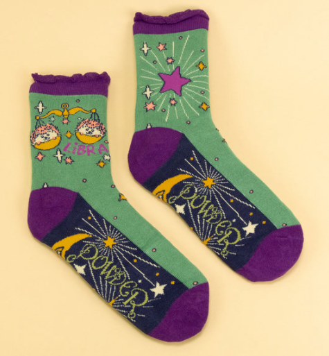Libra Zodiac Ankle Socks