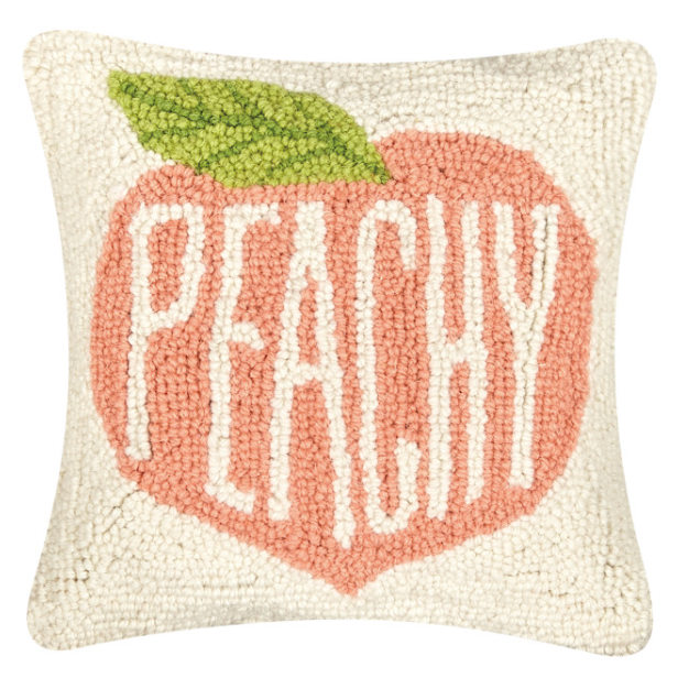 Peachy Hook Pillow 10x10