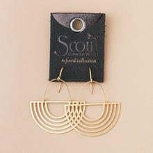 Load image into Gallery viewer, Refined Earring Collection - Solar Rays/Gold Vermeil
