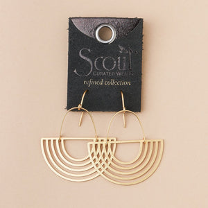 Refined Earring Collection - Solar Rays/Gold Vermeil