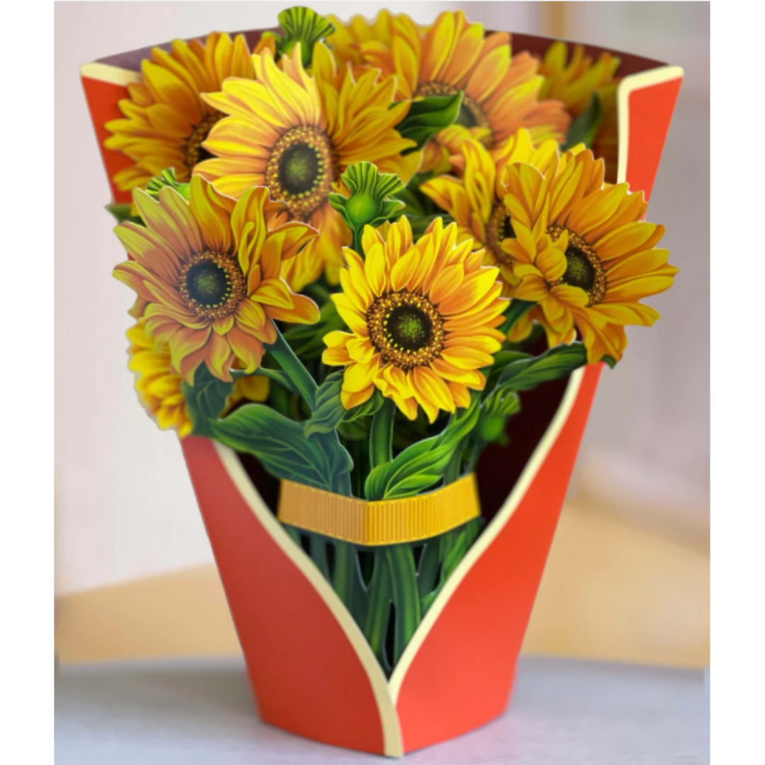 Sunflowers FreshCut Paper Card
